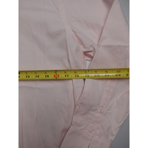Rothmans New York Mens Pink Long Sleeve Button Down Dress Shirt Classic Fit - Picture 6 of 9